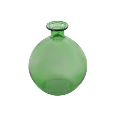 Ваза bottle зелена h15 d13 см
