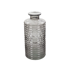 Ваза скляна Lefard "Bottle"grey h31 d14,5 см сіра (804-122)