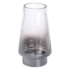 Ваза стеклянная Light House 21см 1.1 л (LG-20226) серый