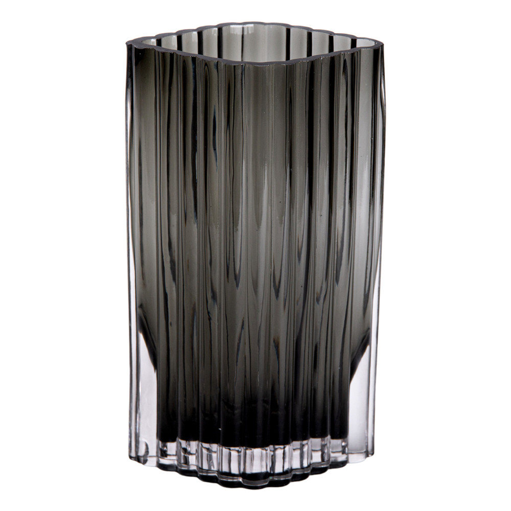 Изображение Ваза стеклянная для цветов Light House 23 см (LG-20207) серая ИМ Light-Deco 