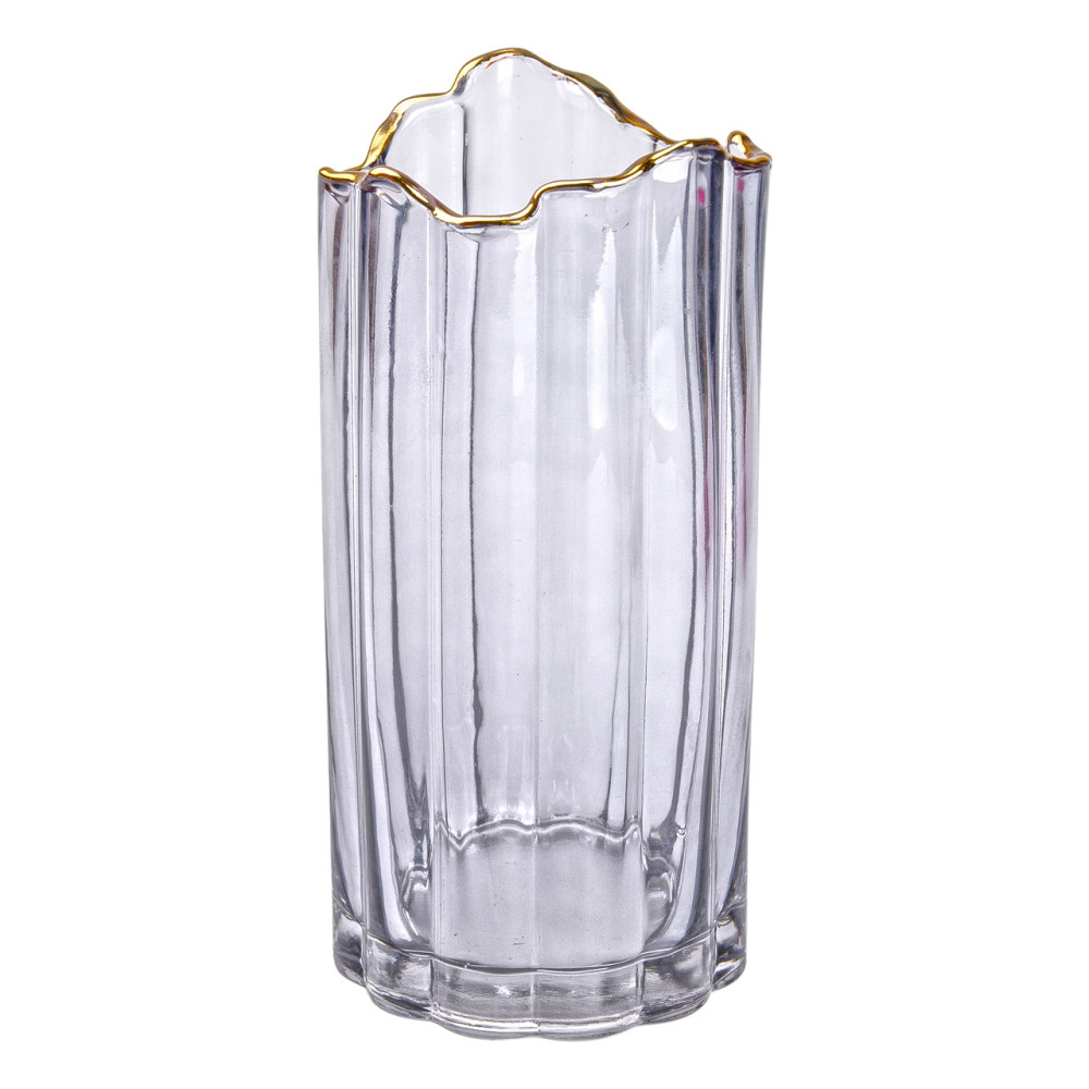 Зображення Ваза скляна для квітів Light House 24,5 см (LG-20200) сіра ИМ Light-Deco 