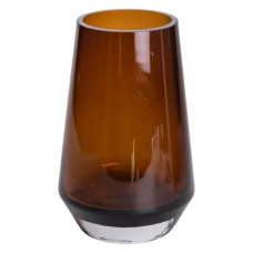 Ваза стеклянная для цветов Light House 22 см 1.7 л (LG-20204) коричневая