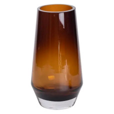 Ваза стеклянная для цветов Light House 26 см 2.2 л (LG-20204) коричневая