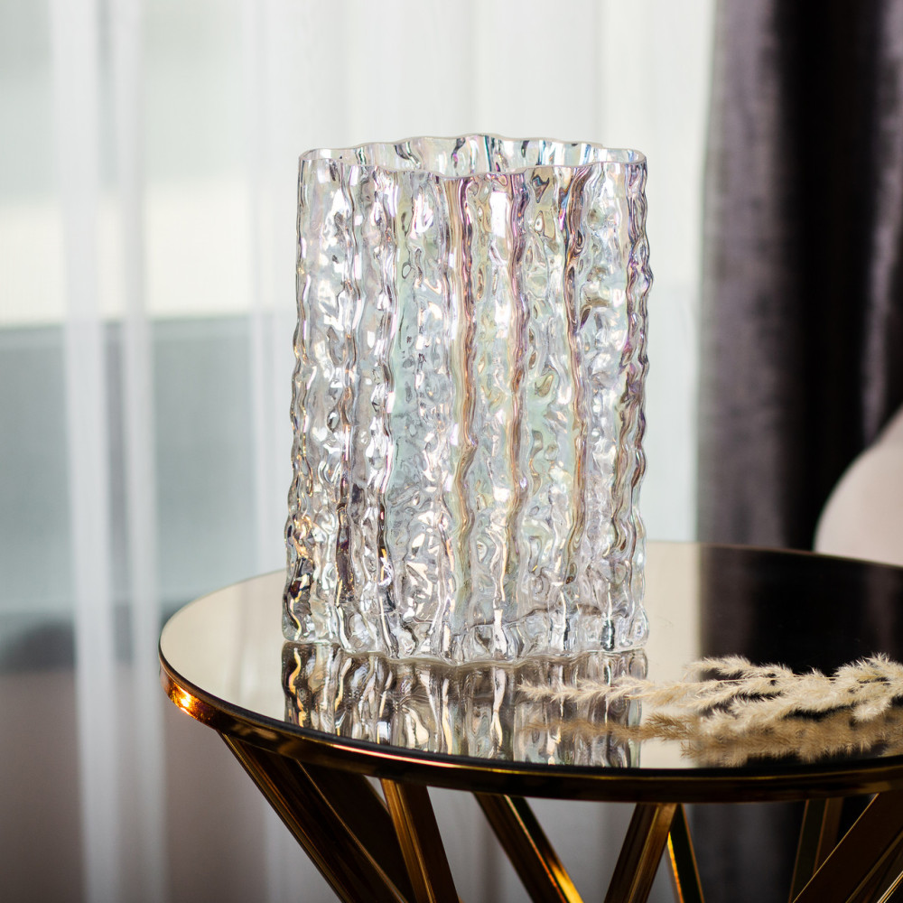 Изображение Ваза стеклянная для цветов Light House 20,5 см (LG-20219) прозрачная ИМ Light-Deco 3 