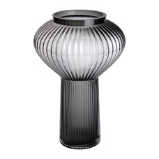 Ваза стеклянная Light House 30 см (LG-20225) серая 