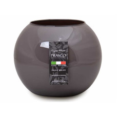 Настільна скляна ваза Franco "Сірий шар" сірий 25 см