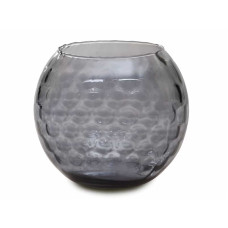 Настільна скляна ваза Franco "Соти" чорний 16 см