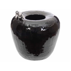 Настільна керамічна ваза Light House "Крокодил" чорний 16 см