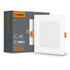 LED світильник Back вбудований квадрат VIDEX 9W 5000K