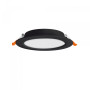 Изображение Светильник встроенный светодиодный круглый LED VIDEX 15W 5000K Black черный ИМ Light-Deco 2 
