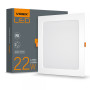 Зображення LED світильник Back вбудований квадрат VIDEX 22W 5000K ИМ Light-Deco 