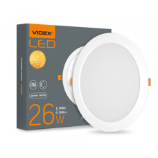 Светильник встроенный светодиодный LED Back VIDEX 26W 5000K белый