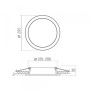 Изображение Светильник встроенный светодиодный LED Back VIDEX 26W 5000K белый ИМ Light-Deco 4 