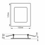Изображение Светильник встроенный квадрат светодиодный Back LED VIDEX 6W 5000K белый ИМ Light-Deco 4 