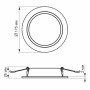 Зображення LED світильник Back вбудований круглий VIDEX 15W 5000K ИМ Light-Deco 4 