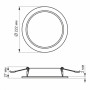 Изображение Светильник встроенный круглый светодиодный Back LED VIDEX 20W 5000K белый ИМ Light-Deco 4 