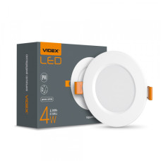 Светильник встроенный круглый светодиодный Back LED VIDEX 4W 5000K белый