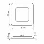 Изображение LED світильник вбудований квадрат VIDEX 3W 5000K ИМ Light-Deco 2 