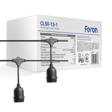 Гирлянда уличная Feron Белт-Лайт CL50-13-1 черный