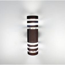 Вуличний настінний світильник Бра Light House LNF-17412/2 W коричневий