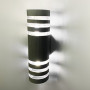 Зображення Вуличний настінний світильник на 2 лампи в сірому корпусі ИМ Light-Deco 3 