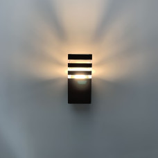 Вуличний настінний світильник Бра Light House LNF-17409/1 W чорний