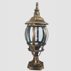 Вуличний садово-парковий світильник Light House LNF-17475/1S бронза, висота 45 см стовпчик