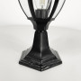 Изображение Вуличний чорний ліхтар з прозорим склом на ніжці ИМ Light-Deco 3 