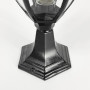 Изображение Вуличний чорний ліхтар з прозорим склом на ніжці ИМ Light-Deco 1 