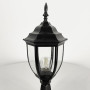 Изображение Вуличний чорний ліхтар з прозорим склом на ніжці ИМ Light-Deco 