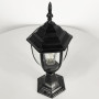 Изображение Вуличний чорний ліхтар з прозорим склом на ніжці ИМ Light-Deco 2 