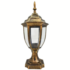 Вуличний садово-парковий світильник Light House LNF-17473/1S бронза, висота 42 см стовпчик