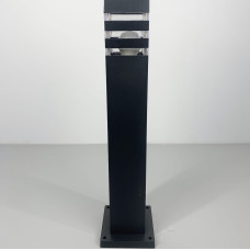 Вуличний садово-парковий світильник Light House LNF-17409/1S чорний, висота 30 см стовпчик