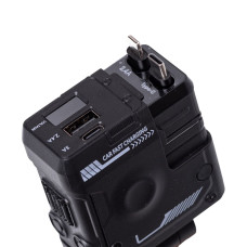 Автомобильное зарядное устройство MECHA с выдвижными кабелями и портами USB/Type-C Черный HP-A1B