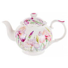 Чайник заварювальний порцеляновий Light House «Іриси» 1000 мл (1л) білий (924-785)