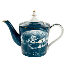 Чайник фарфоровий заварювальний Lefard "New christmas" 1л (924-721)