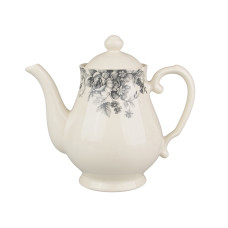 Чайник заварювальний керамічний Light House «Вінтажні квіти» 1150 мл (1,15 л) Білий (910-111)