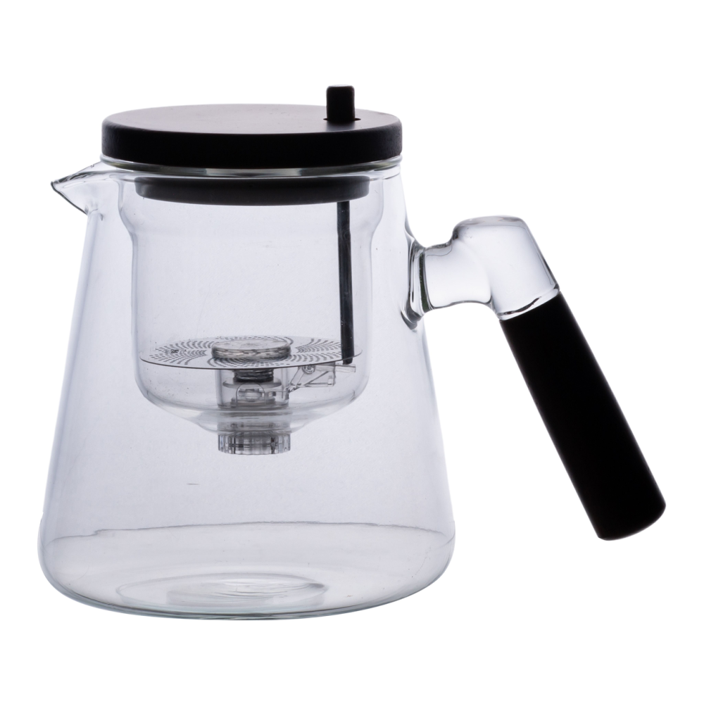 Зображення Чайник Light House для заварювання 1 л скляний з дерев'яною ручкою (LG-20304) прозорий ИМ Light-Deco 7 